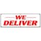 Signmission WE DELIVER BANNER SIGN pizza chinese sandwiches hoagie hero food free B-72 We Deliver - alternate 1